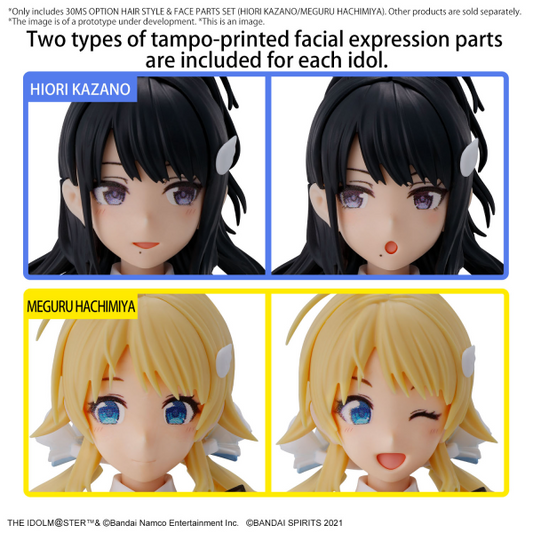 30MS OPTION HAIR STYLE & FACE PARTS SET (HIORI KAZANO/MEGURU HACHIMIYA)