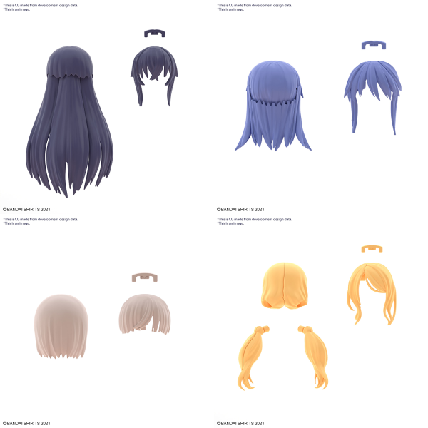 30MS OPTION HAIR STYLE PARTS Vol.8 SET OF 4