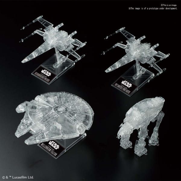 STAR WARS: THE LAST JEDI CLEAR VEHICLE SET 1/144 & 1/350 & 1/540