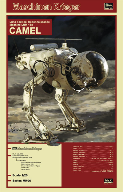 Hasegawa [MK06] 1:20 LUNA TACTICAL RECONNAISSANCE MACHINE LUM-168 CAMEL