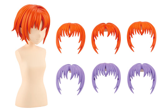 Kotobukiya 1/10 After School Short Wig Type: A [Orange & Purple] - Sousai Shojo Teien